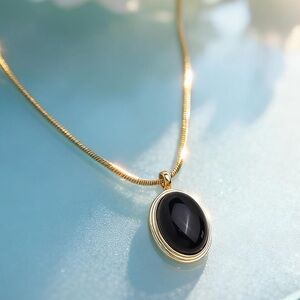 🆕New Healing Obsidian Gemstone Necklace With Pendent -Boho & Handmade